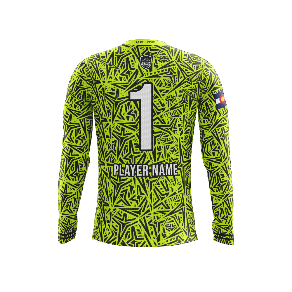 5280 FUTSAL GK STAR JERSEY LS (NEON)
