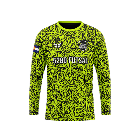 5280 FUTSAL GK STAR JERSEY LS (NEON)