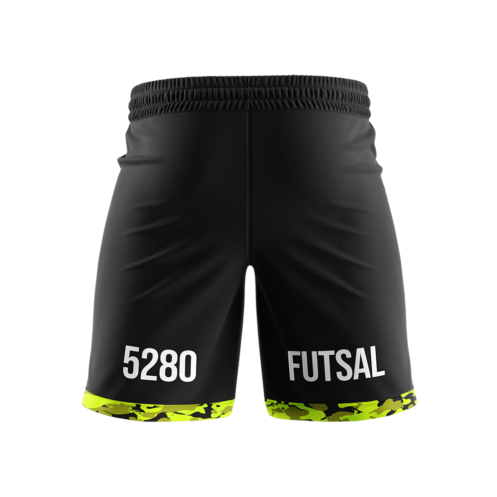 5280 FUTSAL GK CAMO SHORTS (BLACK)