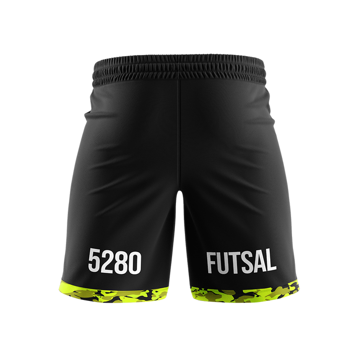 5280 FUTSAL GK CAMO SHORTS (BLACK)