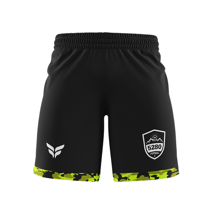 5280 FUTSAL GK CAMO SHORTS (BLACK)