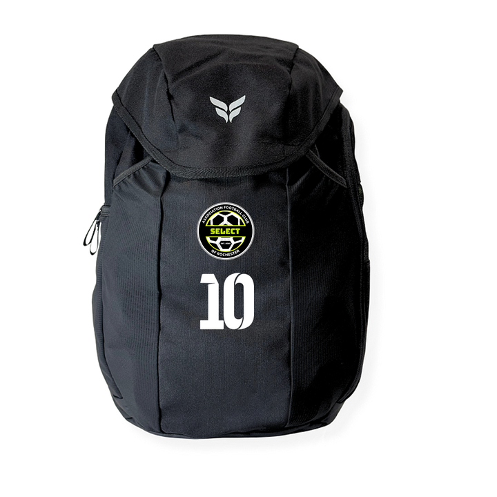 AFCR SELECT TEAM BACKPACK WITH PLAYER NUMBER (BLACK)