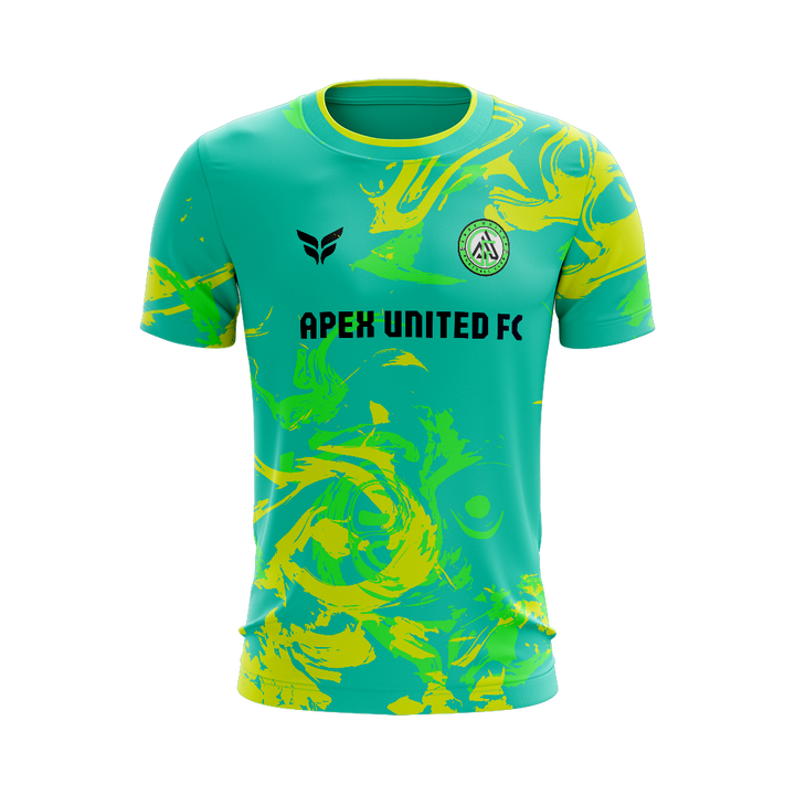 APEX UNITED PRACTICE JERSEY SS (TEAL/YELLOW)