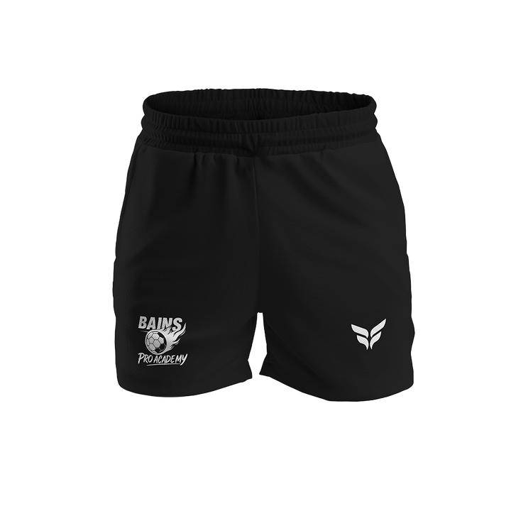 BAINS SHORTS W/ZIPPERED POCKETS (BLACK)