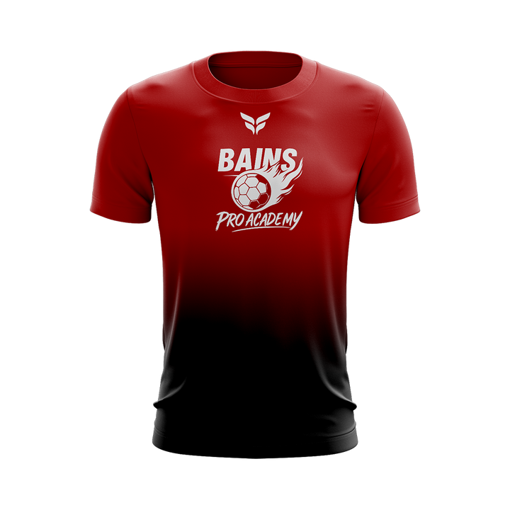 BAINS FADED TRAINING JERSEY SS (RED BLACK)