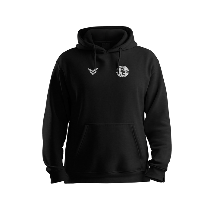 BALLER ELITE CREST COTTON-BLEND HOODIE (BLACK)
