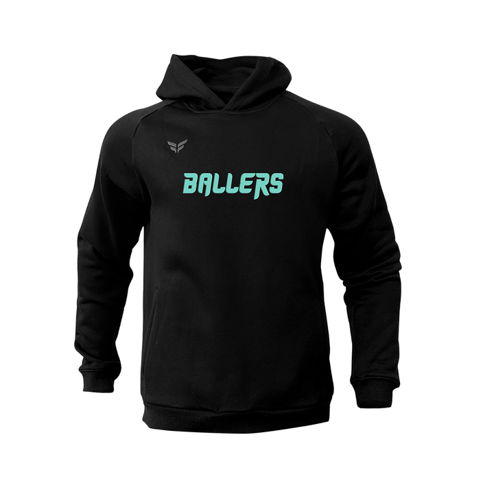 BALLER ELITE SCRIPT COTTON-BLEND HOODIE (BLACK)