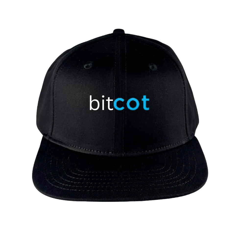 BITCOT CURVE BRIM SNAPBACK HAT (BLACK)