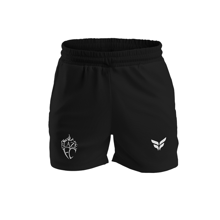 BLAZE FC SHORTS W/ZIPPERED POCKETS (BLACK)