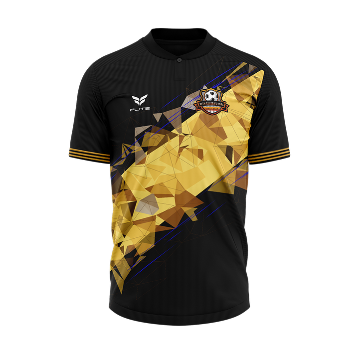 CITY ELITE FUTSAL PLAYER JERSEY SS (BLACK)