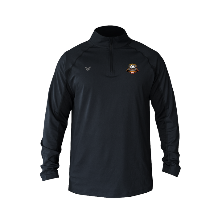 CITY ELITE FUTSAL STEALTH QUARTER-ZIP (BLACK)