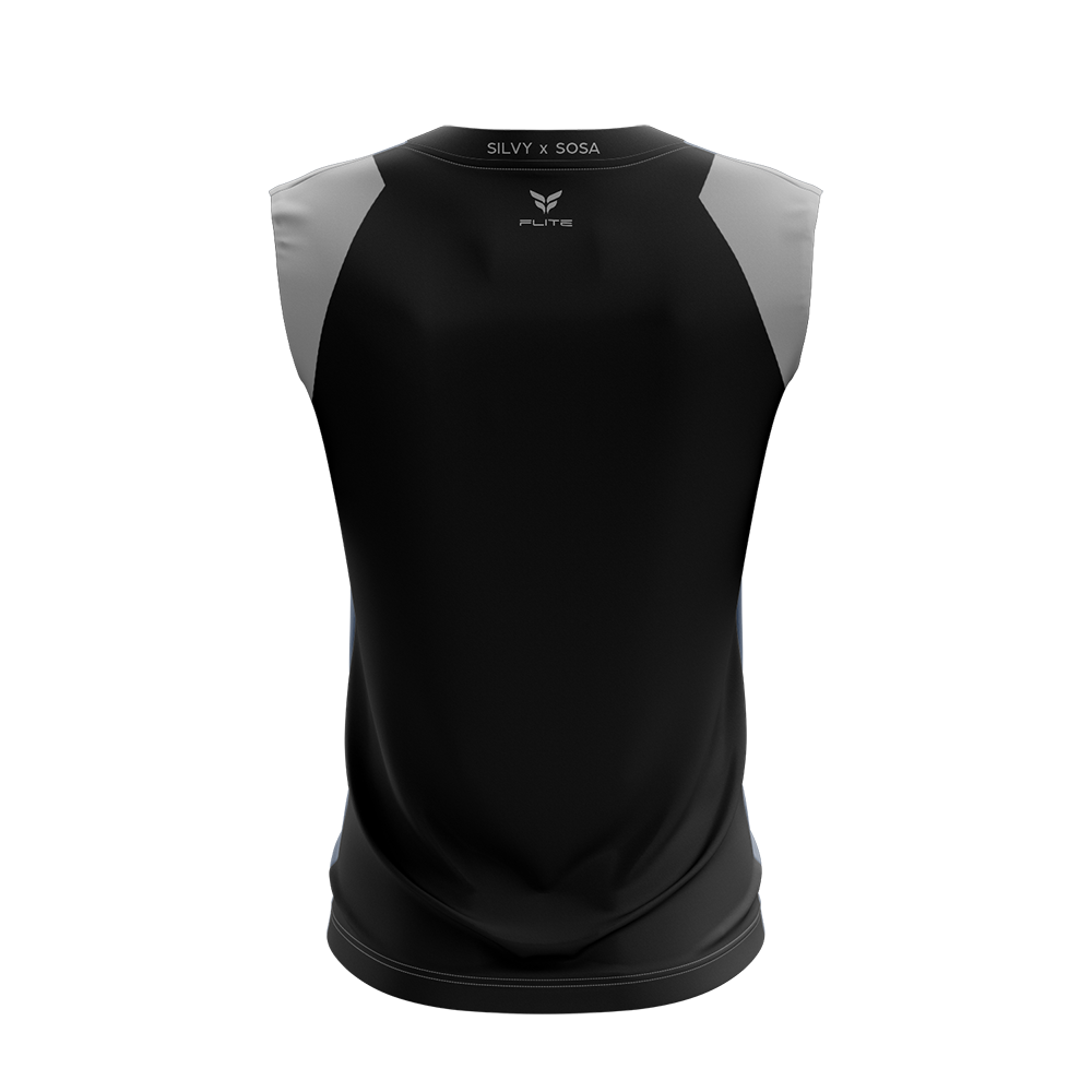 CSILVY TRAINING TOP NS (BLACK GREY)