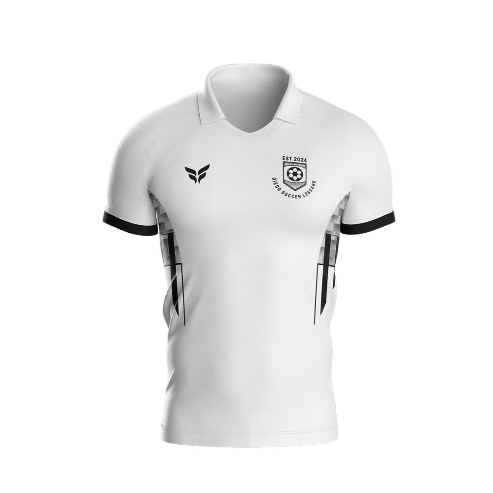 DIEGO LESSONS JERSEY HIGH COLLAR SS (WHITE)