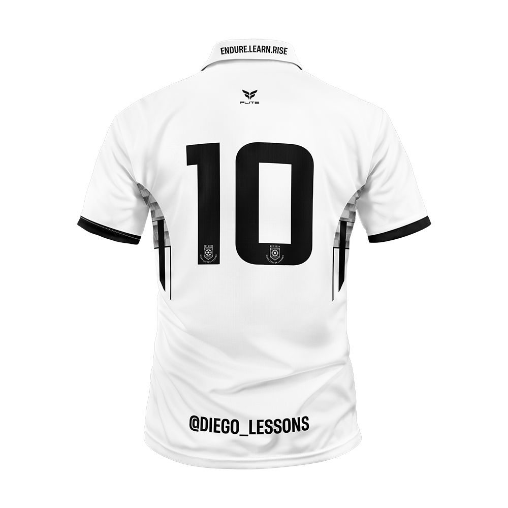 DIEGO LESSONS JERSEY HIGH COLLAR SS (WHITE)
