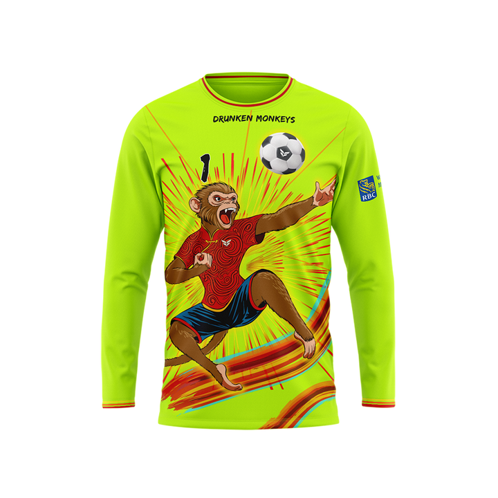 DRUNKEN MONKEYS WOMENS GK JERSEY LS (NEON)