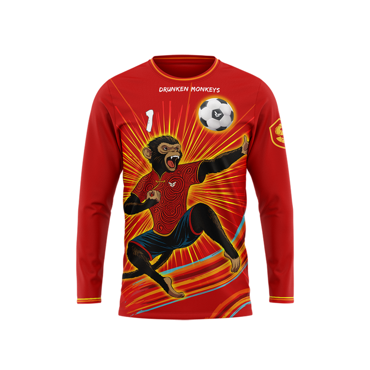 DRUNKEN MONKEYS GK JERSEY LS (RED)