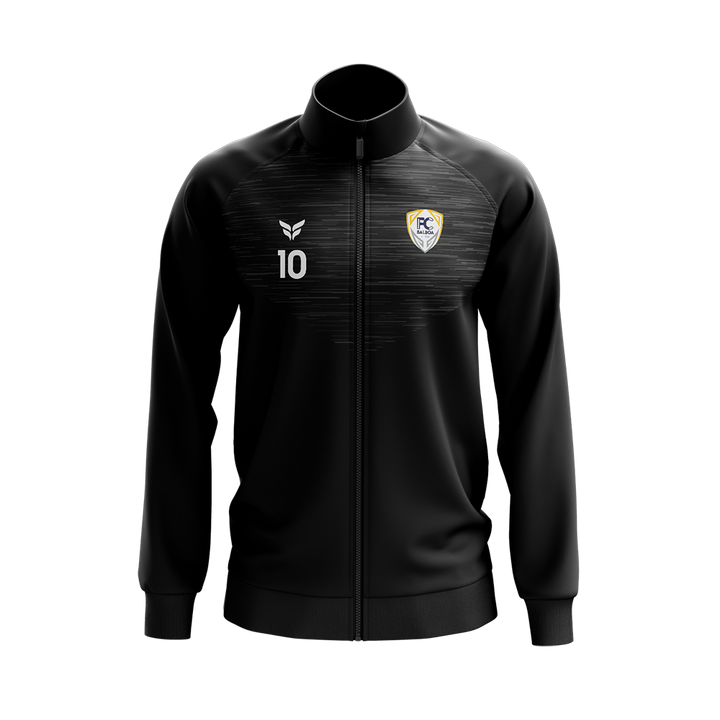 FC BALBOA WARM-UP JACKET WITH PLAYER NUMBER  (BLACK)