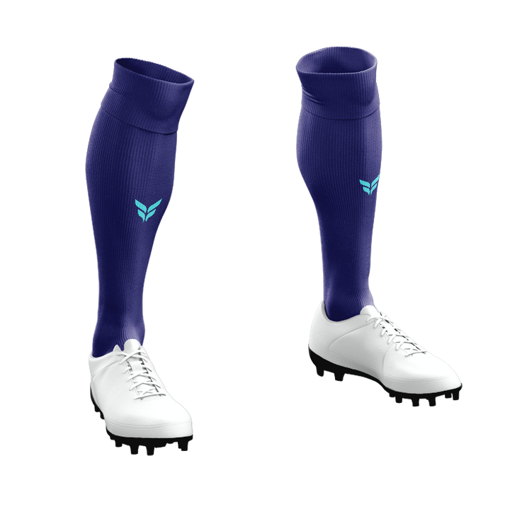 AFCR BRIGHTON SOCKS (NAVY SOCKS TEAL WINGS)