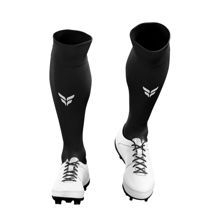 AYSO 158 TEAM SOCKS (BLACK SOCKS WHITE WINGS)