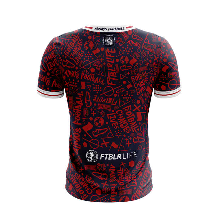 FTBLR LIFE USA JERSEY SS (RED BLACK)