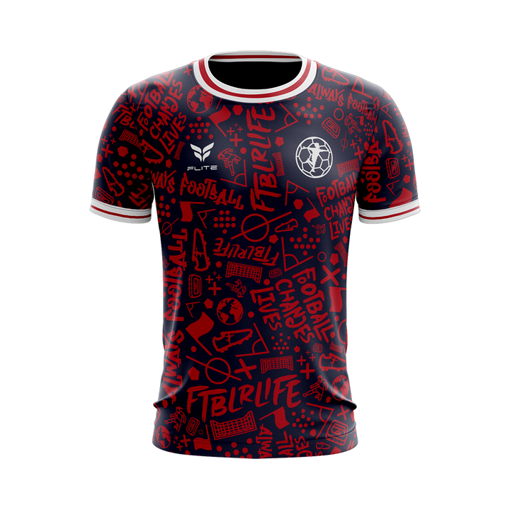 FTBLR LIFE USA JERSEY SS (RED BLACK)