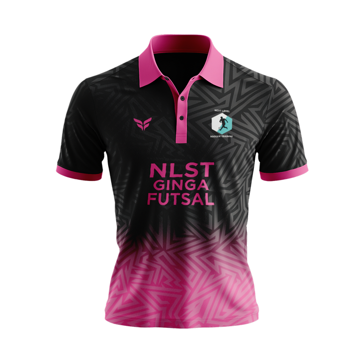 NLST GINGA FUTSAL PLAYER POLO SHIRT (BLACK)
