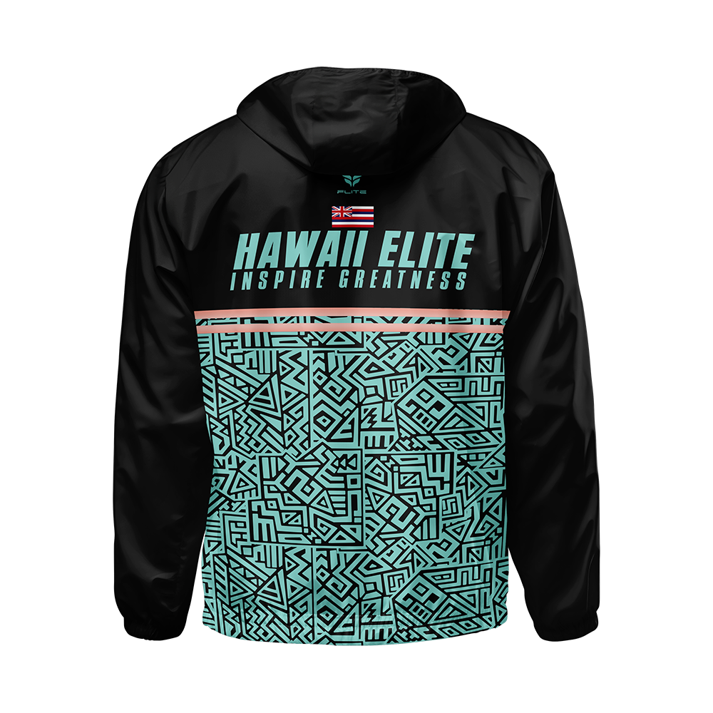 HAWAII ELITE WINDBREAKER JACKET (BLACK MINT)
