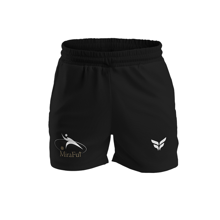 MIRAFUT SHORTS W/ZIPPERED POCKETS (BLACK)