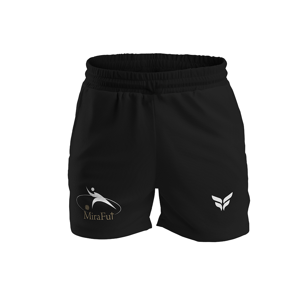 MIRAFUT SHORTS W/ZIPPERED POCKETS (BLACK)
