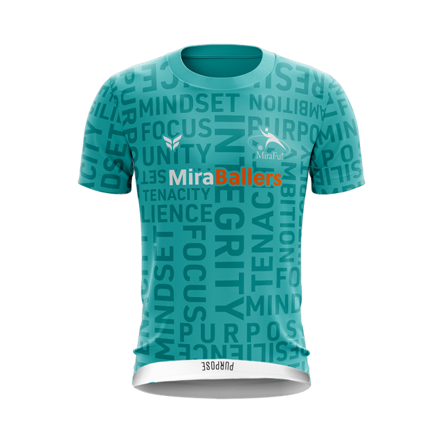 MIRABALLERS TRAINING WITH PURPOSE JERSEY SS (TURQUOISE)