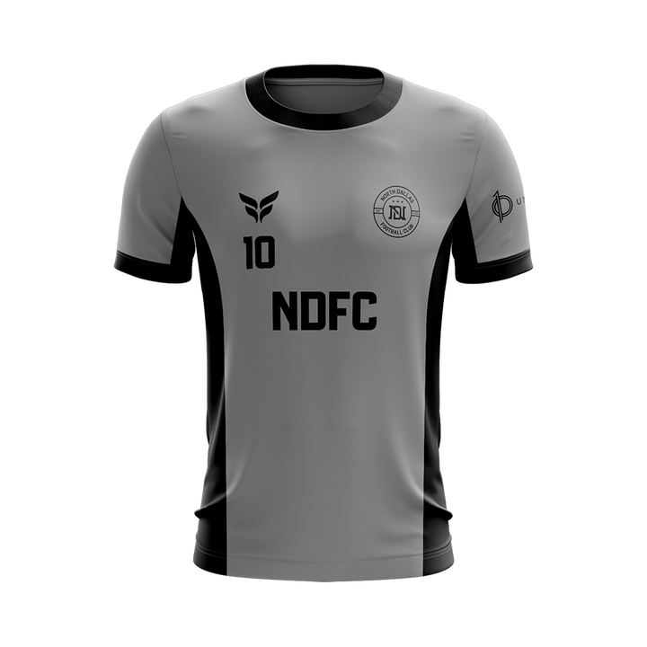 NORTH DALLAS FC TRAINING JERSEY SS (BLACK GREY)