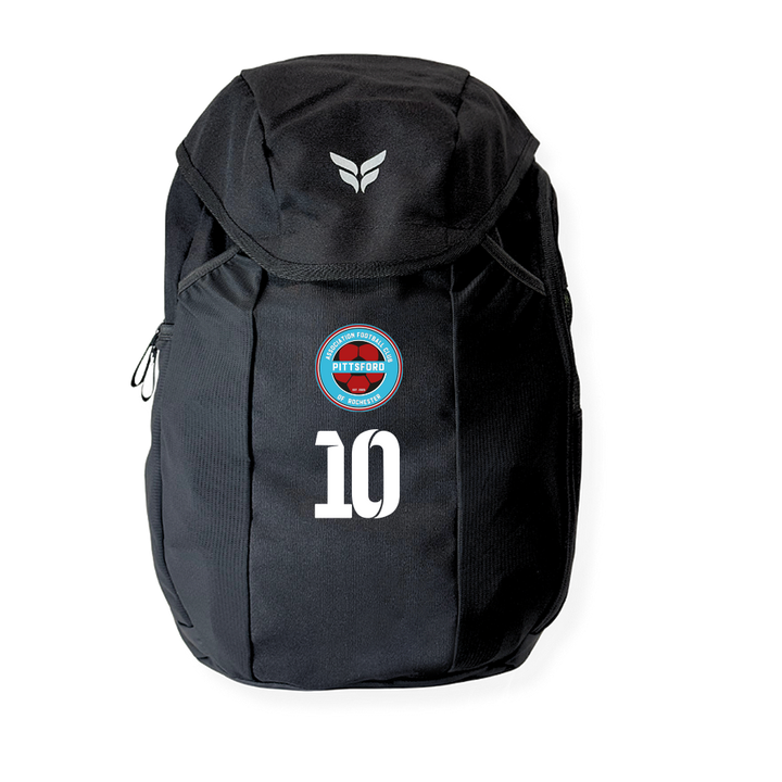 AFCR PITTSFORD TEAM BACKPACK WITH PLAYER NUMBER (BLACK)