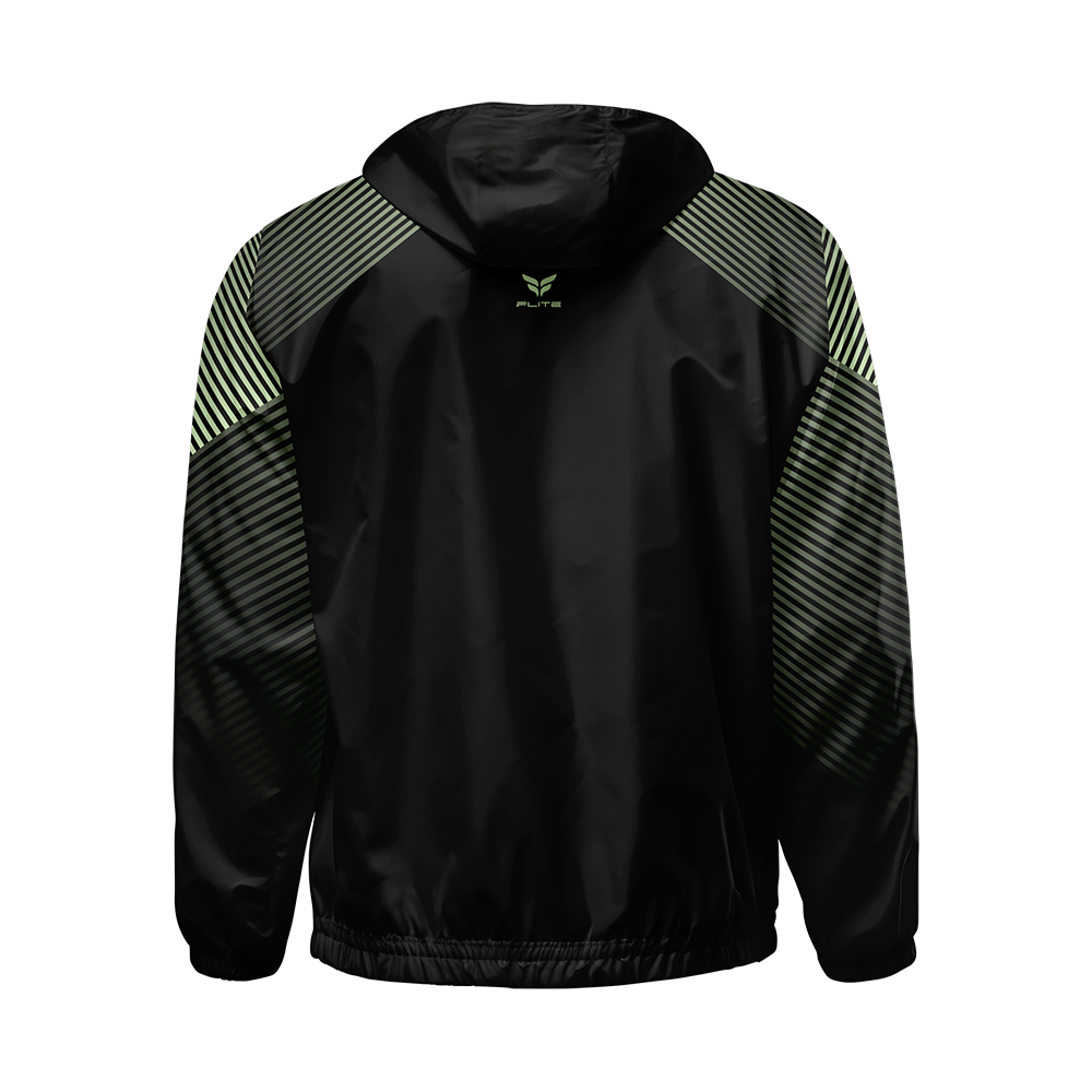 R8 ACADEMY WINDBREAKER JACKET (BLACK GREEN)