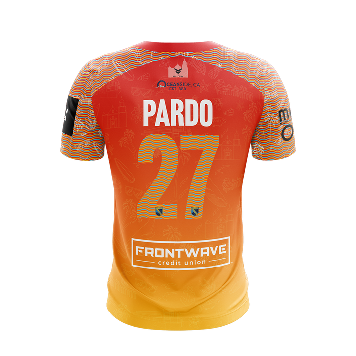 SD SOCKERS PRO 24-25 OCEANSIDE CUSTOMIZABLE JERSEY SS (ORANGE)