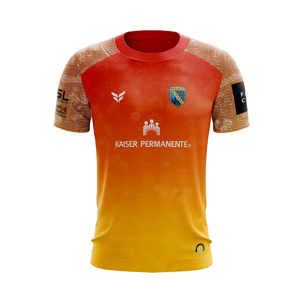 SD SOCKERS PRO 24-25 OCEANSIDE CUSTOMIZABLE JERSEY SS (ORANGE)