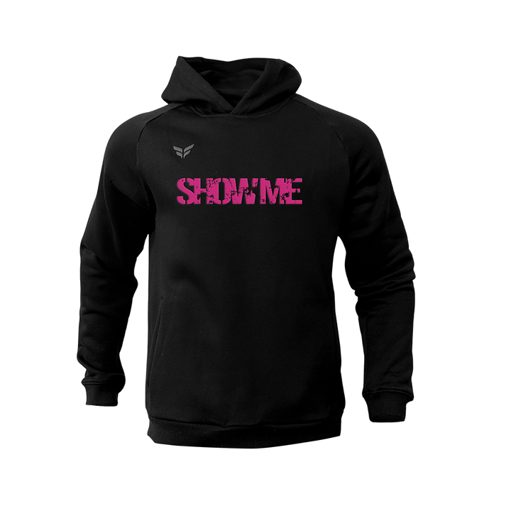 SHOWME FUTSAL COTTON-BLEND HOODIE (BLACK)