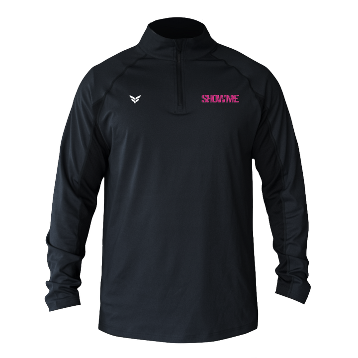 SHOWME FUTSAL STEALTH QUARTER-ZIP (BLACK)