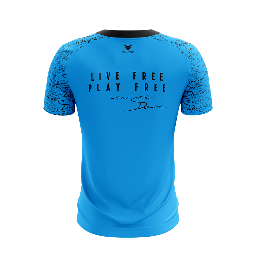 SOCCCER DAVE "SIGNATURE" TRAINING TOP SS (BLUE)