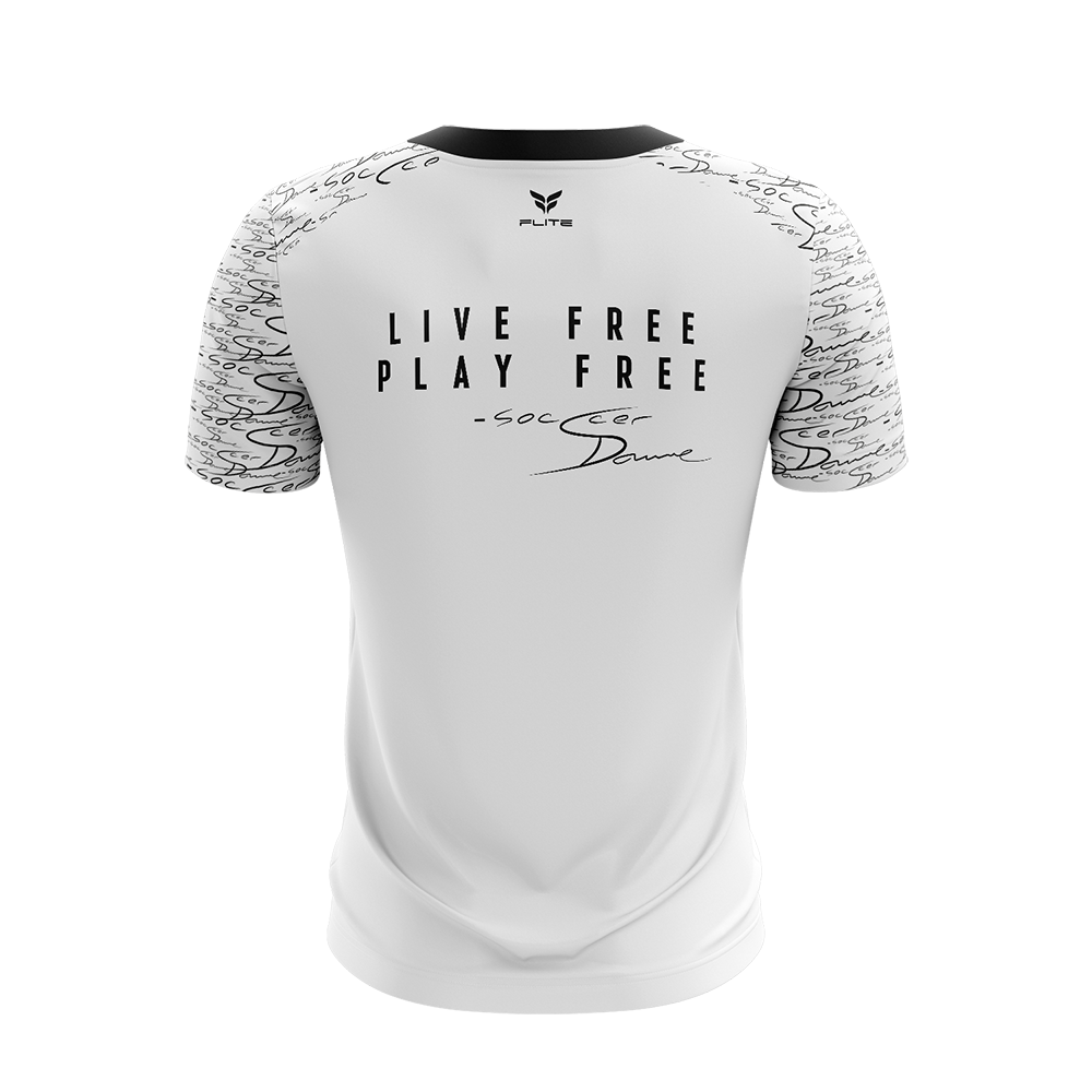 SOCCCER DAVE "SIGNATURE" TRAINING TOP SS (WHITE)