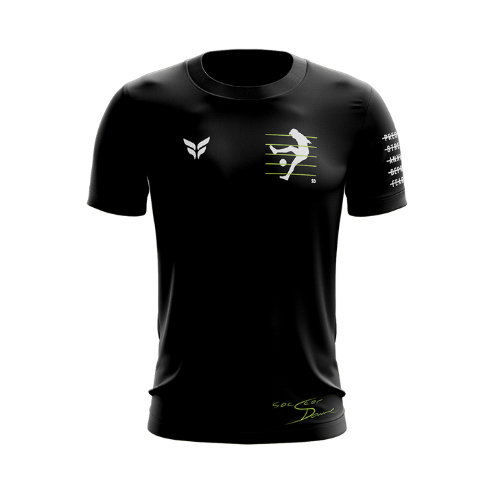 SOCCCER DAVE "LIVE FREE PLAY FREE" TRAINING TOP SS (BLACK)