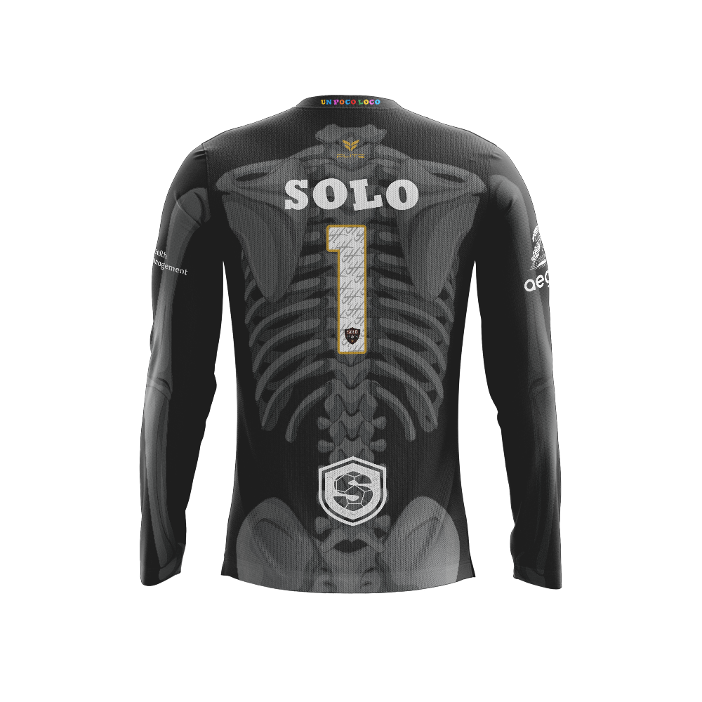 SOLO FC GK BONES JERSEY LS (BLACK)