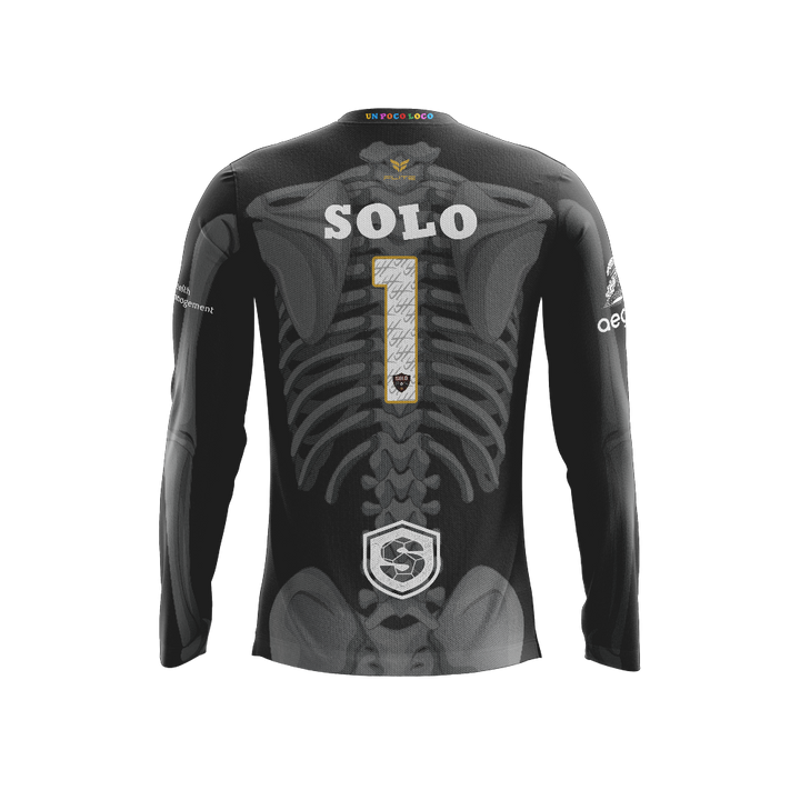 SOLO FC GK BONES JERSEY LS (BLACK)