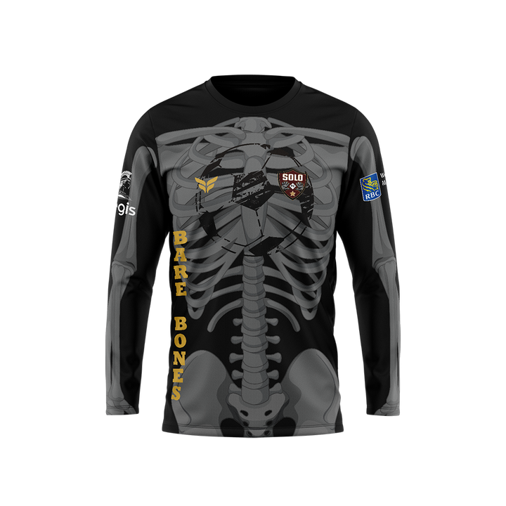 SOLO FC GK BONES JERSEY LS (BLACK)