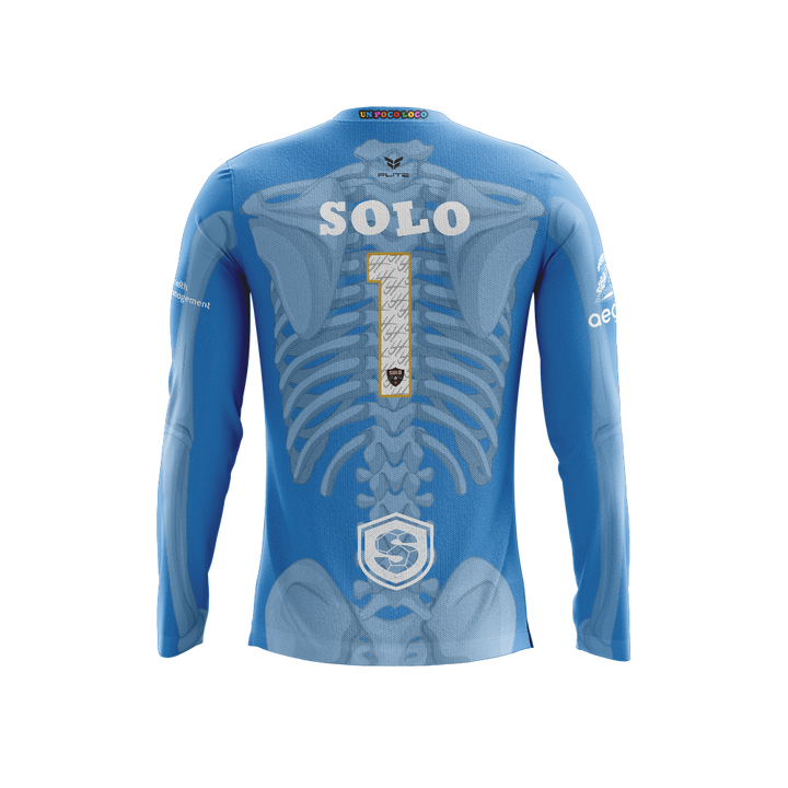 SOLO FC GK BONES JERSEY LS (COOL BLUE)