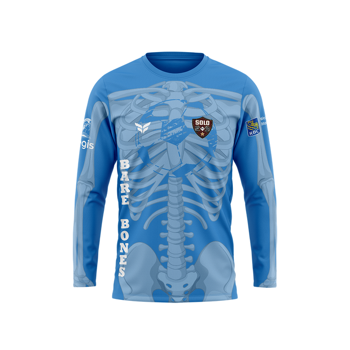 SOLO FC GK BONES JERSEY LS (COOL BLUE)