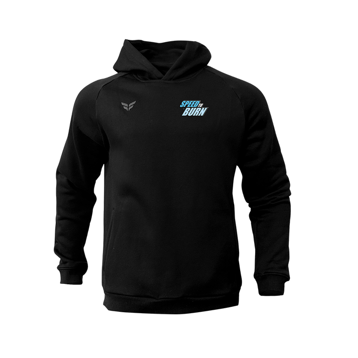 SPEED TO BURN COTTON-BLEND HOODIE (BLACK)