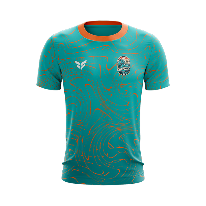 ST JOHNS FC TRAINING JERSEY SS (TEAL)