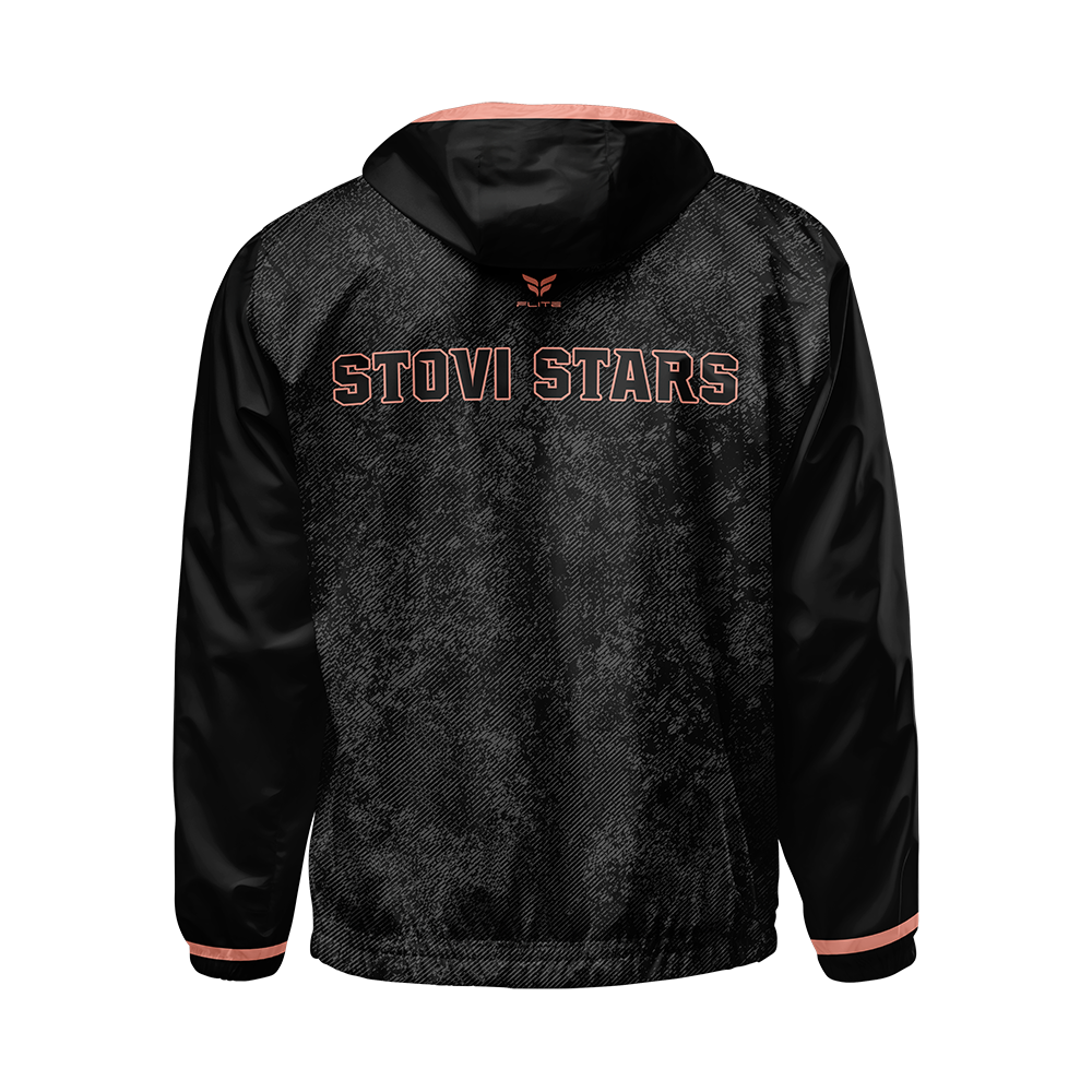 STOVI STARS WINDBREAKER JACKET (BLACK)