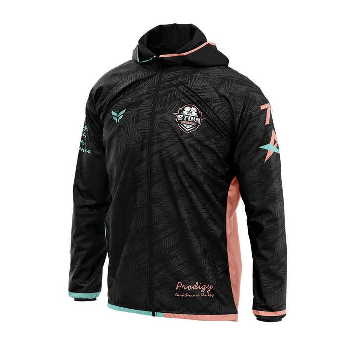 STOVI STARS WINDBREAKER JACKET (BLACK)