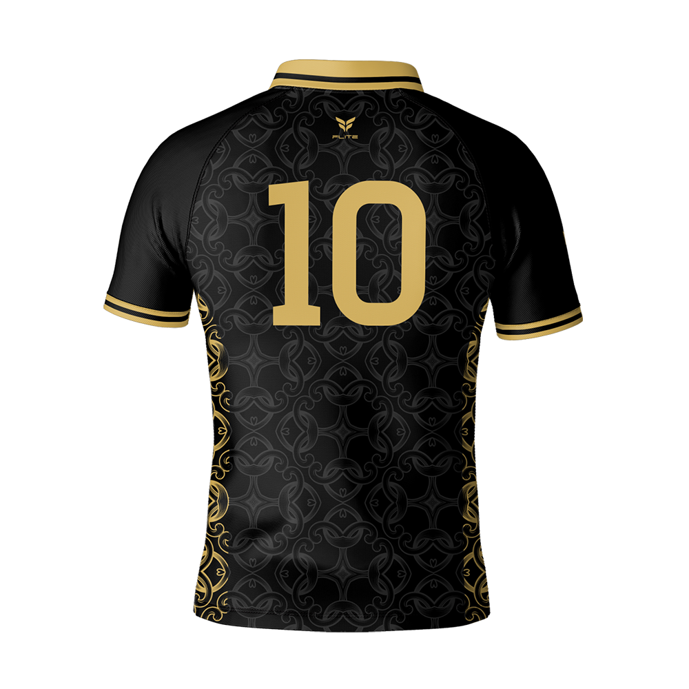 TEKFLOW FUTSAL ELITE JERSEY HIGH COLLAR SS (BLACK)